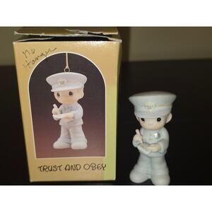 Enesco Precious Moments Trust And Obey Police Ornament 102377 Boxed